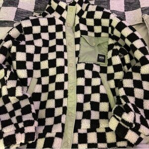 Vans Checkerboard/Mint Button Up Jacket